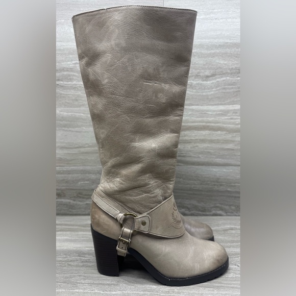 Lauren Ralph Lauren Delsa Knee-High Stacked Heel Boots Womens Size 6.5 - Picture 13 of 13